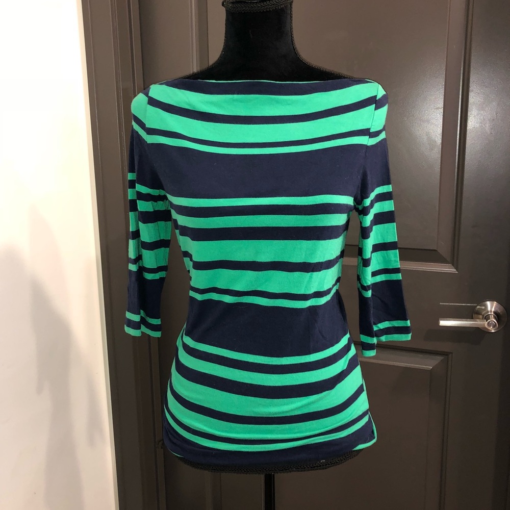 Cynthia Rowley Boatneck 3/4 Sleeve Top